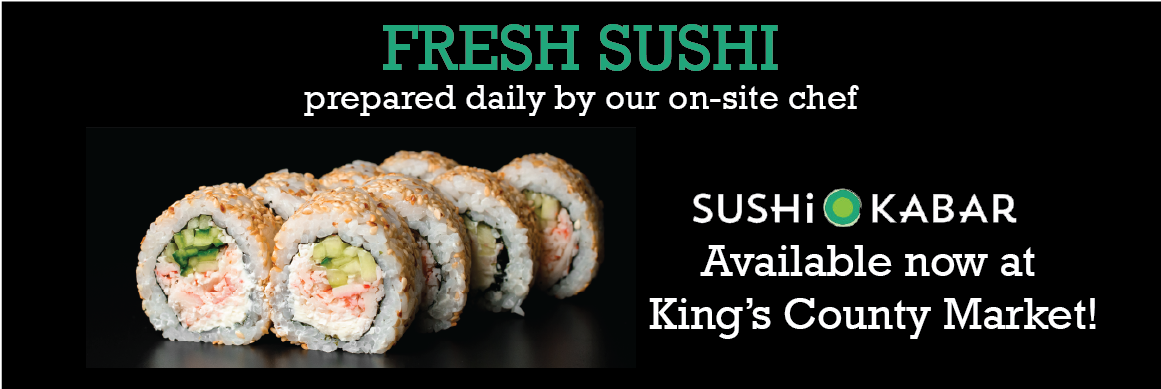 Sushi Kabar now at King's County Market